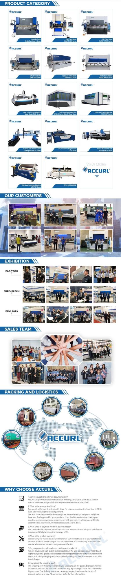 Accurl CNC Press Brake Laser Cutting Machine for Industry Advertising