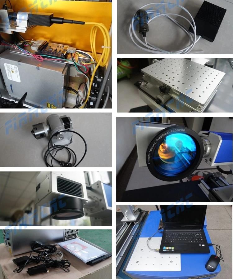 Mini Portable Rotary 20 Watt Metal Fiber Laser Marking Machine