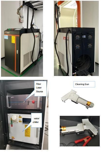 1000W 1500W 2000W Oil Paint Rust Remover Laser Cleaning Machine