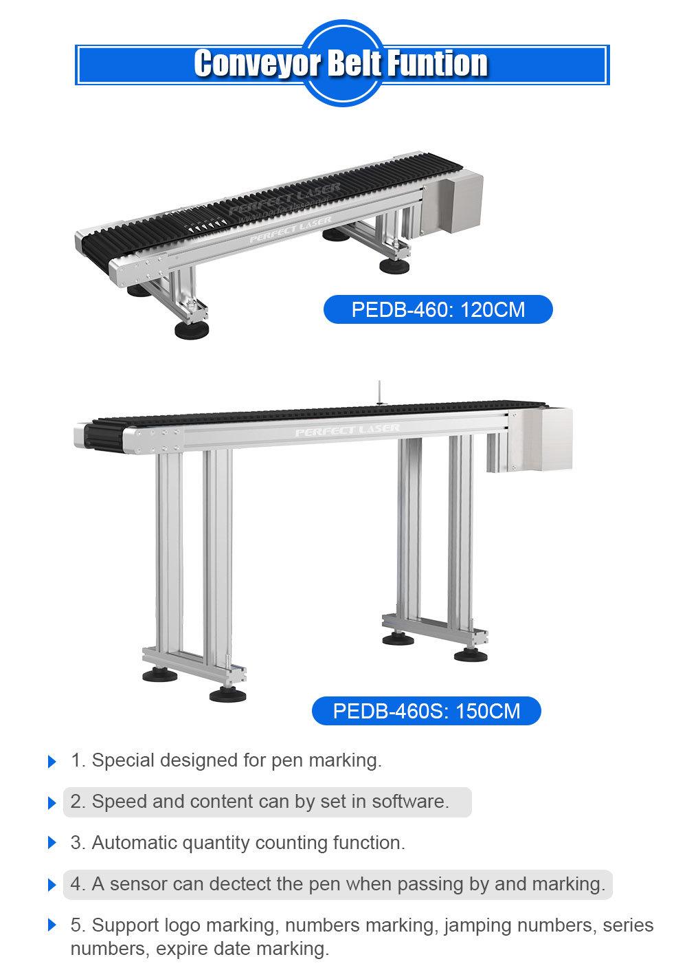 Customized Conveyor Belt Pen Fiber Laer Engraving Machine