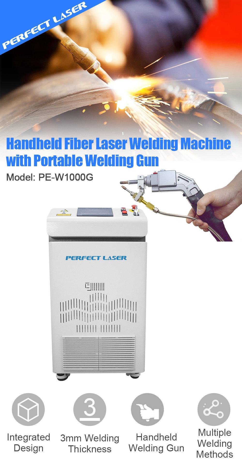 Perfect Laser- Factory 1000W 1500W 2000 Watts Portable Handheld Metal/Stainless Steel/Iron/Aluminum/Copper/Brass/Ss/Ms Fiber Laser Welders Welding Machines