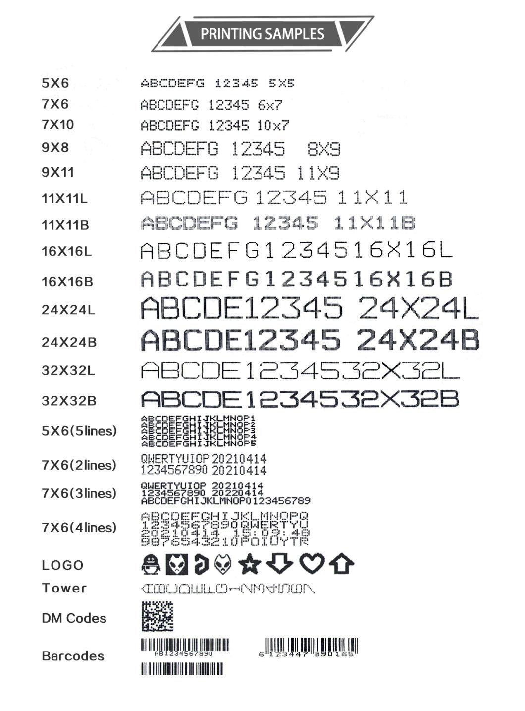 Docod OEM/ODM CO2 Laser Marking Machine 60W for Packaging Machine/ PE Material