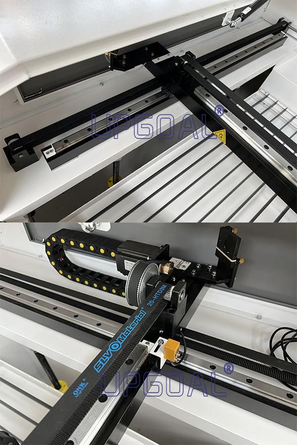 New 500W & 90W Mixed Live Focus CO2 Laser Cutter with Rotary Axis for Stainless Steel /Acrylic