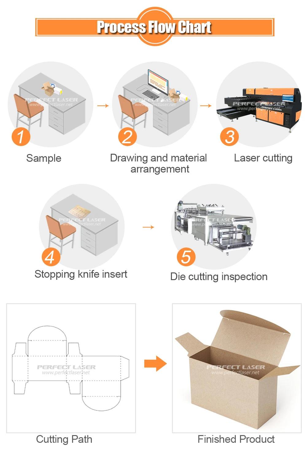 Pec-1218p 400W / 600W Plywood MDF Die Board Laser Cutting Machine