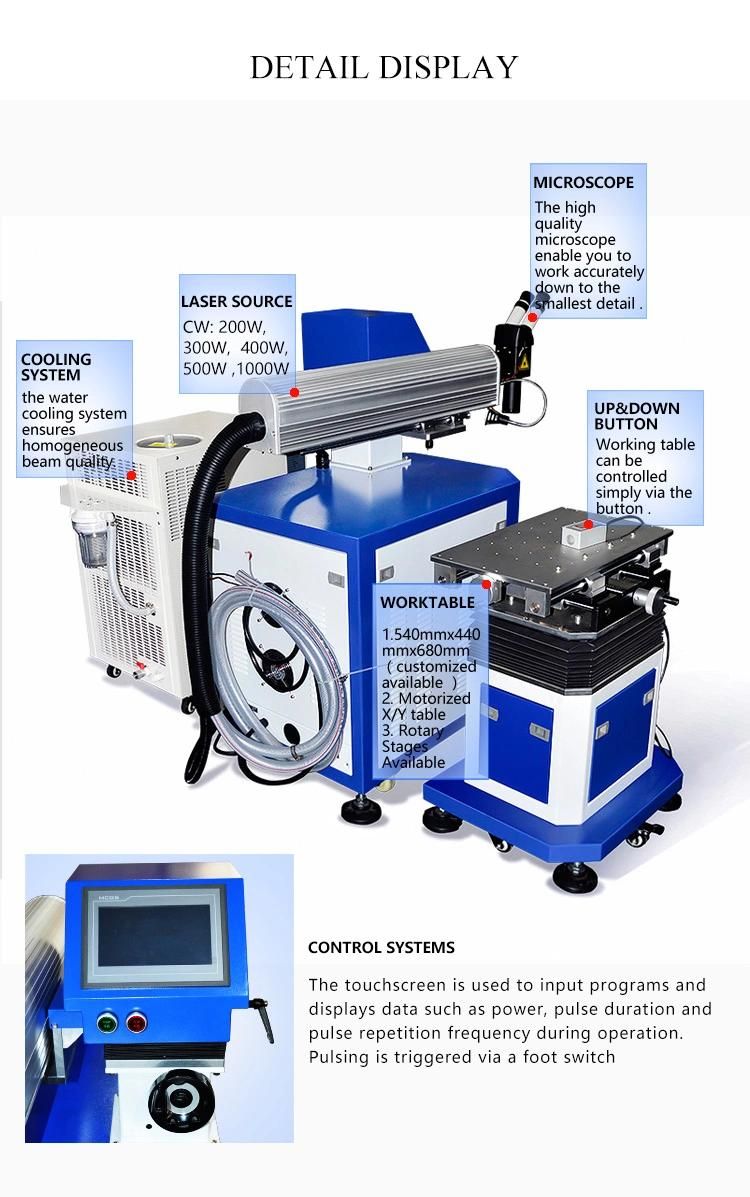 Mold Types of Laser Welding Machine YAG Laser Welder