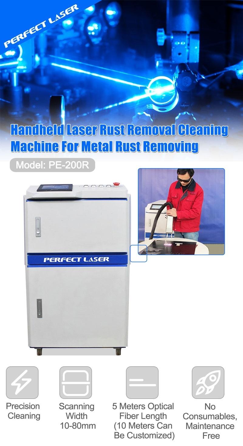 PE-200r Handheld 200W Fiber Laser Rust Removal Cleaning Machines