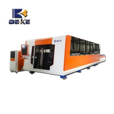 3000W Closed Exchangeable Tables Fiber Laser Cutting Machine