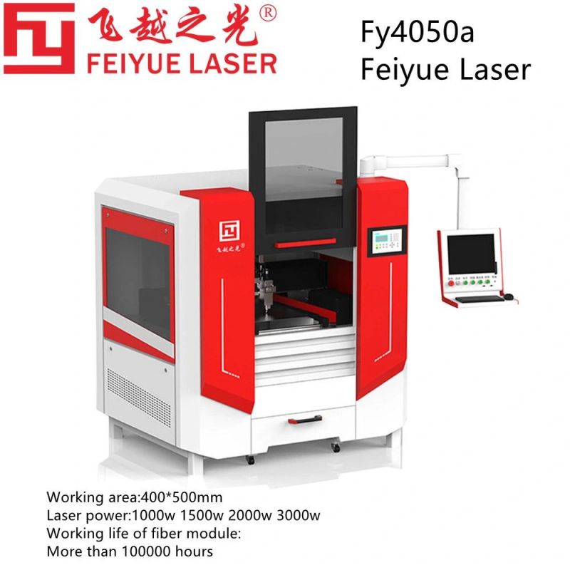 Fy4050A Feiyue Best High Speed Laser Beam Cutting Machine Most Powerful Laser Cutter Precision Stainless Steel Jewelry Large Laser Cutting Machine