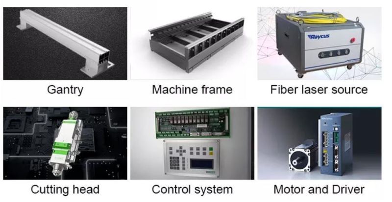 Customizable Fiber Optic Equipment / CNC Laser Cutter / Carbon Metal CNC Fiber Metal Laser Cutter Cutting Engraving Marking Machine with Rotary