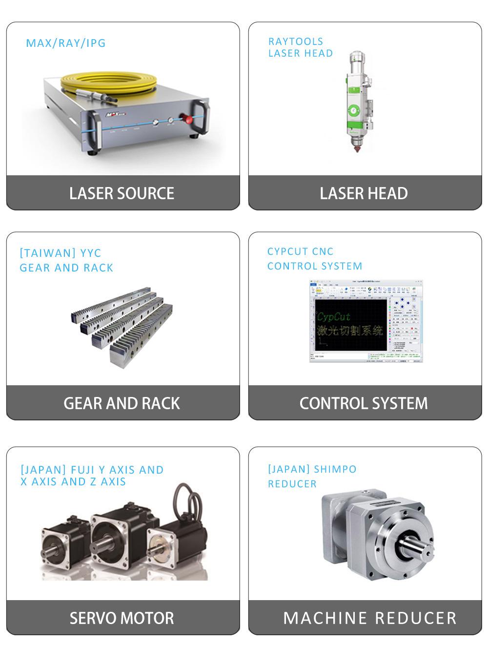 Factory Price Metal Laser Cutter 1530 2040 2060 CNC Fiber Laser Cutting Machine for Ss CS Aluminum Sheet