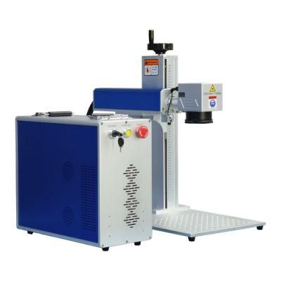 Mopa Color Mask 3D Dynamic Marker Raycus Metal Fiber Laser 20W 30W 50W Fiber Laser Marking Machine with Rotary