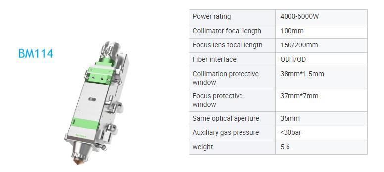 Bmh110 Bmh111 Bmh114 Bt240s Bm109 Raytools Auto Focusing Fiber Laser Cutting Cut Head