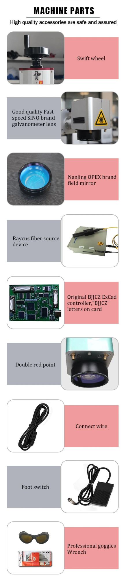 Metal Engraving Fiber Laser Marking Machine 30 Watt Fiber Laser Marking Machine