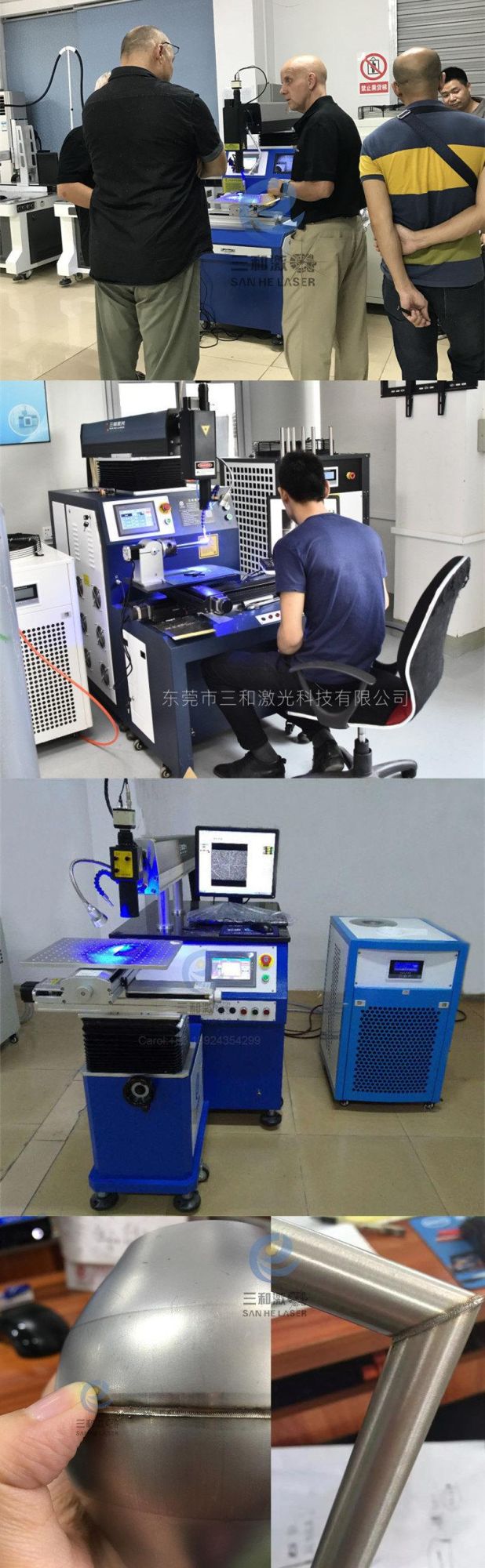 High Precision Automatic 200 Watt YAG Laser Welding Machine Sensor Battery