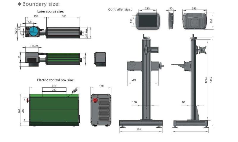 Newest High Speed Flying Fiber Laser Marking Coding Equipment for Iron Bottle Wood Metal Electronics