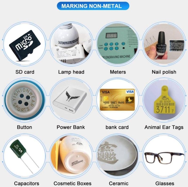 30W 20W 50W Metal Plastic Optical Fiber Laser Marking Machine