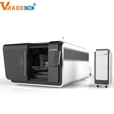 1000W 2000W 3000W 4000W Enclosed CNC Metal Fiber Laser Cutting Machine with Exchange Platform