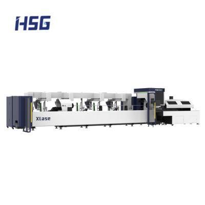 Complete Safety Tube Metal Laser Cutting Machines with Automatic Loading and Unloading Tools 3000W 4000W Factory Price