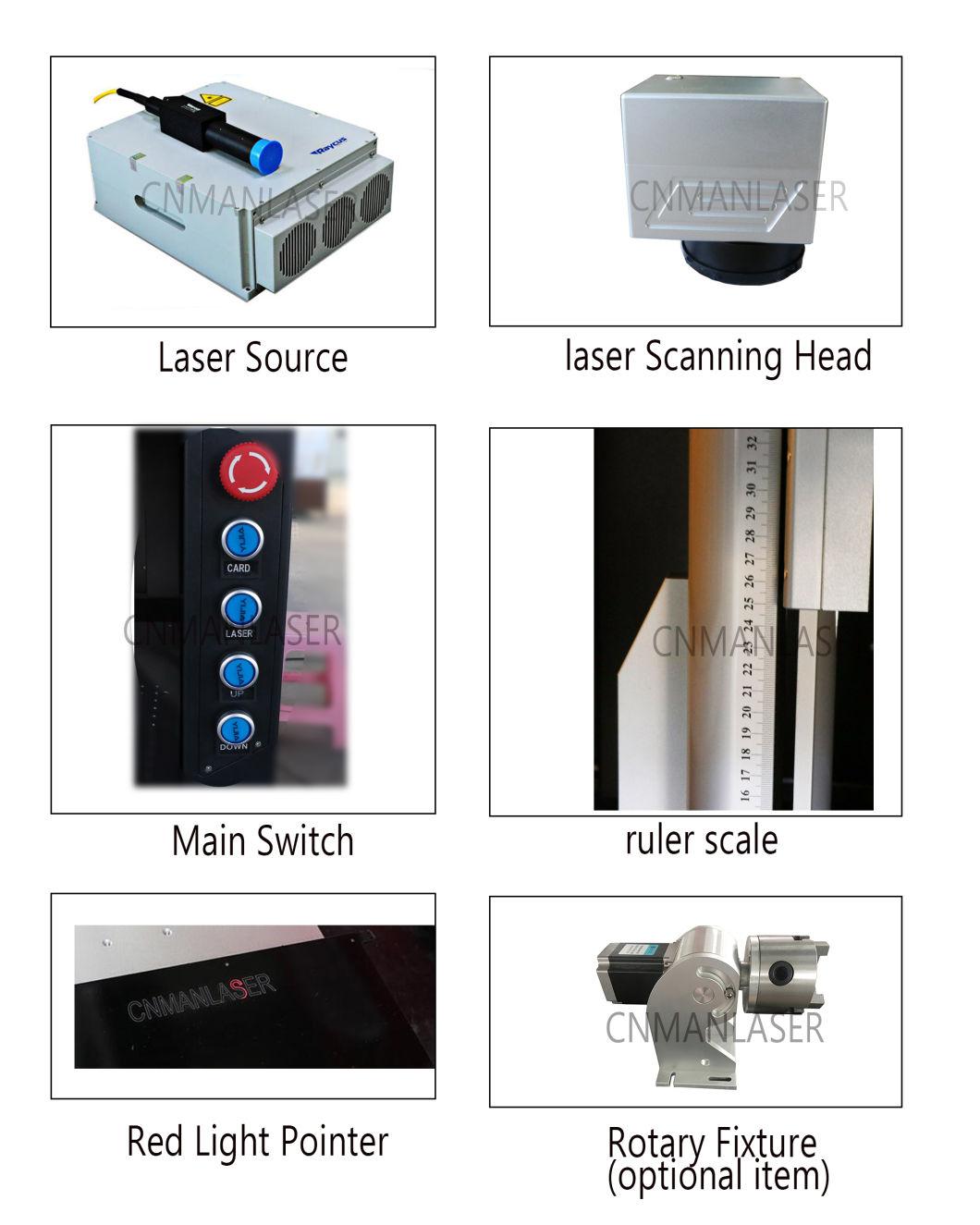 50W Deep Laser Engraving Fiber Laser Marking Machine for Metal