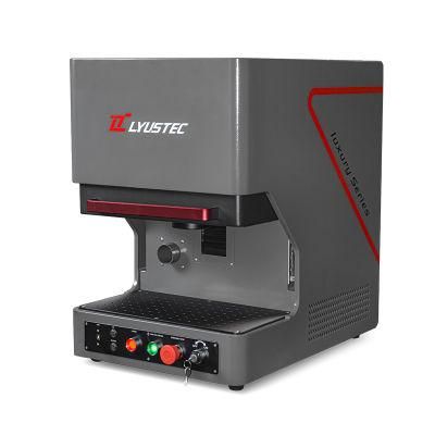 Full Cover Desktop Jewelry Silver Gold Brass Cutting Fiber Laser Marking Machine