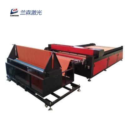 Large Size 1630 Cloth Auto Feeding Laser Cutter with Roll Feeder