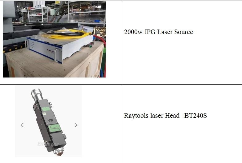 High Precision Ipg Full Cover Fiber Laser Cutting Machine with Exchange Table Kcl-D-4020-2000W