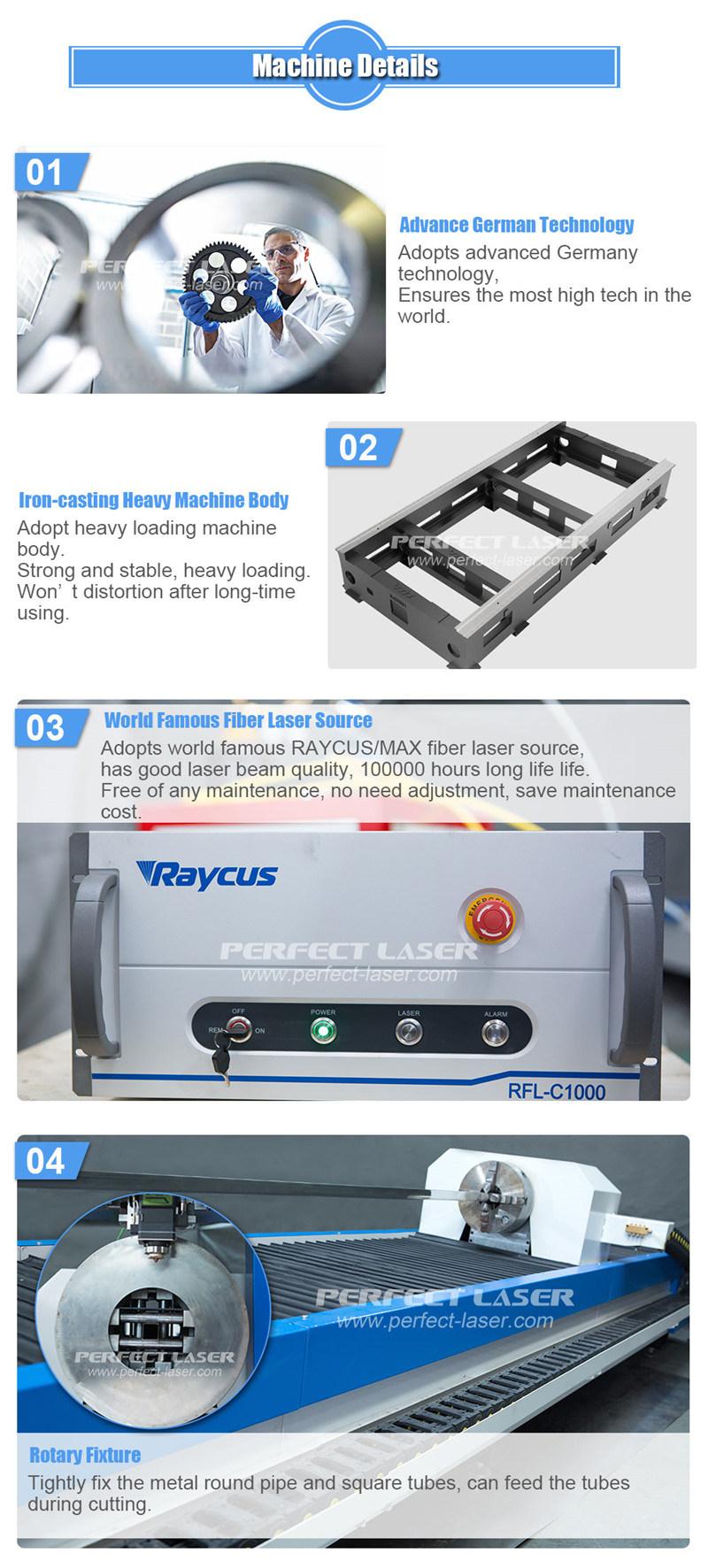 1000W Metal Pipe Fiber Laser Cutting Machine for Round Tube Square Rectangular Laser Cutter