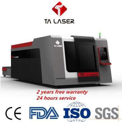 3000*1500mm 500W 1000W 1500W 2200W 3300W 4000W 6000W 8000W 12000W 25000W Fiber Laser Cutting Machine with Protection Cover