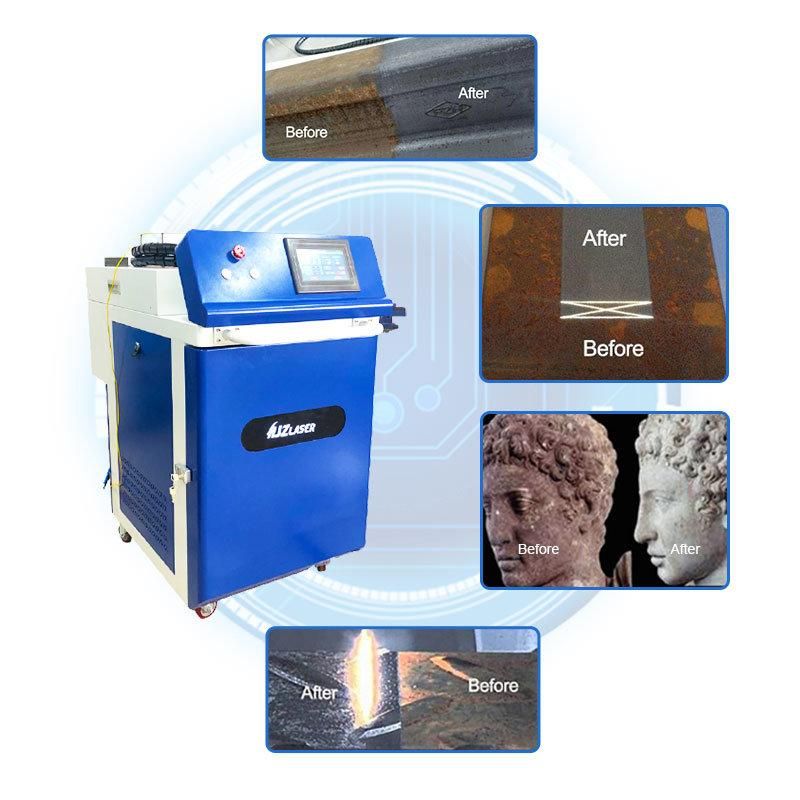 2022 New Upgrade Laser Cleaning Tool 1000W 1500W 2000W Metal Rust Paint Dust Oil Laser Cleaning Machine Ready for Ship