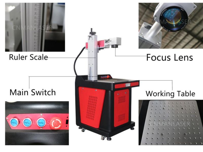 Low Price Laser Marking Machine for Key Chain Red Wine Bottle Steel Pipe