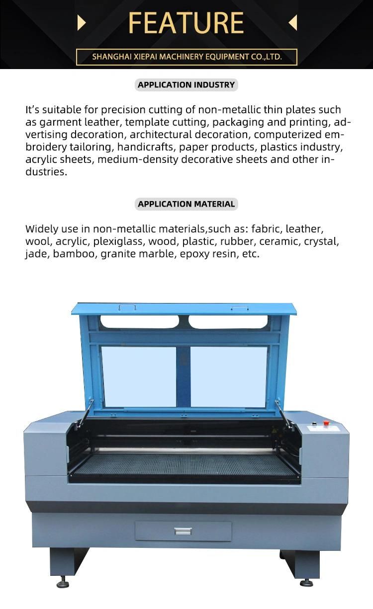 6090 1390 Customized CO2 Laser Engraving Machine for Wood Plexiglass Acrylic Fiberglass