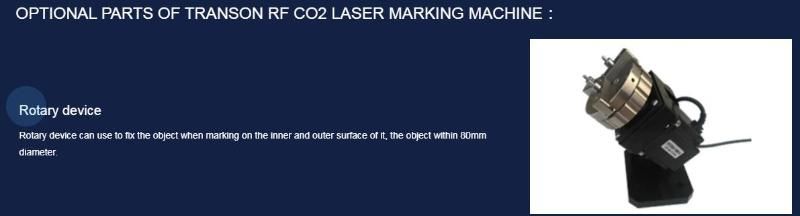 Desktop CO2 RF Tube Laser Marking Machine for Nonmetal