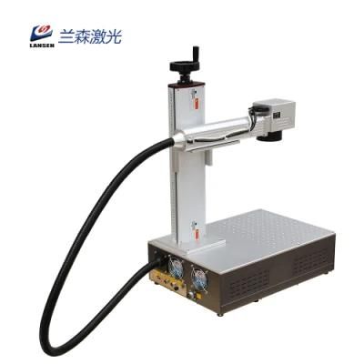 Flexible Raycus Source 30W Mini Fiber Laser Marking Machine