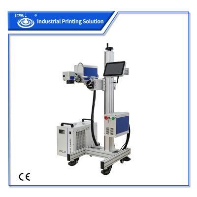 3W 5W 10W Face Mask Flying Dynamic UV Laser Marking Machine with Water Chiller