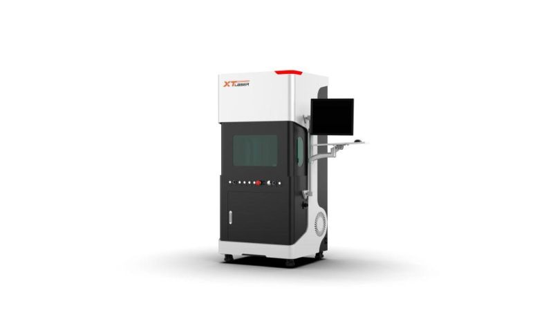 Electric Pillar Enclosed Fiber Laser Marking Machine