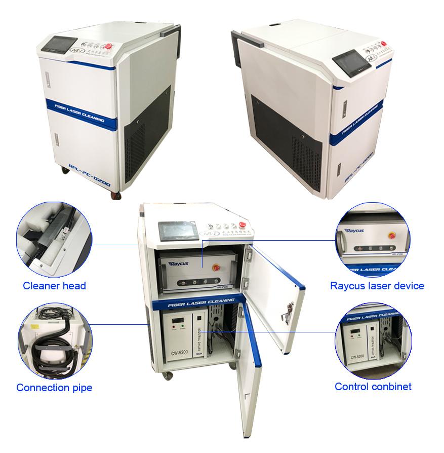 100W/200W/300W/500W Affordable Laser Cleaning Machine for Baking Tray Teflon/Wacker Coating Removal