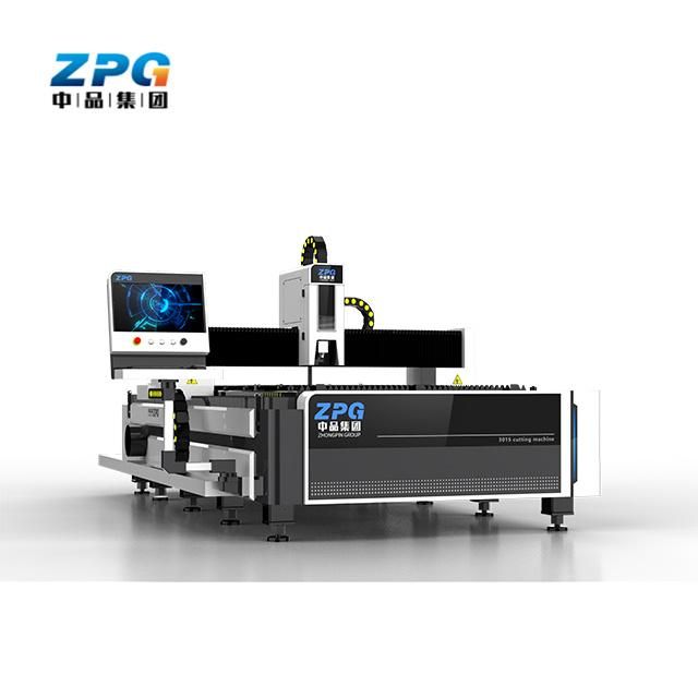 Cutting Machines 25mm Cover and Pallet 3015 Fiber Laser Metal Steel Zpg Open Table 1000W 1500W 2000W 3000W 4000 W 3D 3-Axis