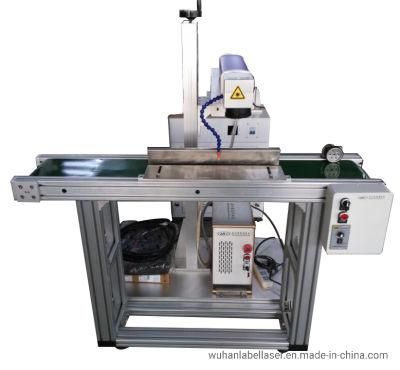 Flying Laser Marking Machine with Visual System and Conveyor Belt