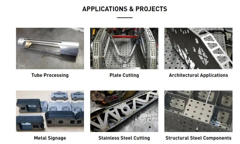 Economical Metal Tube Laser Cutting Machines Hsg Full-Automatically Cut Pipe Equipment