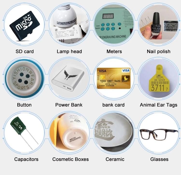 20W 30W 50W Fiber Laser Metal Marking Engraving Machine