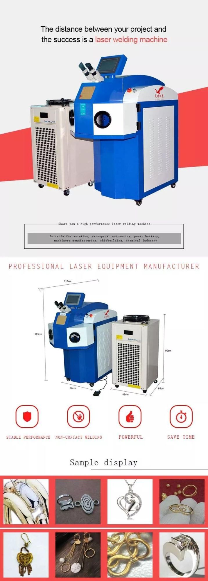 Low Price 200W Jewelry Laser Welding Machine YAG Welder