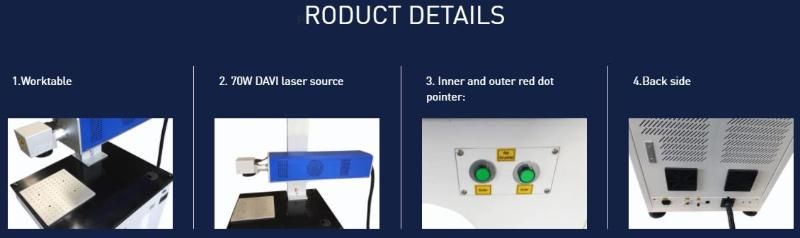 Desktop CO2 RF Tube Laser Marking Machine for Nonmetal