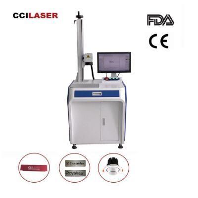 Auto Focus 50W Fiber Laser Marking Machine with 800mm Motorized Lifting Pillar