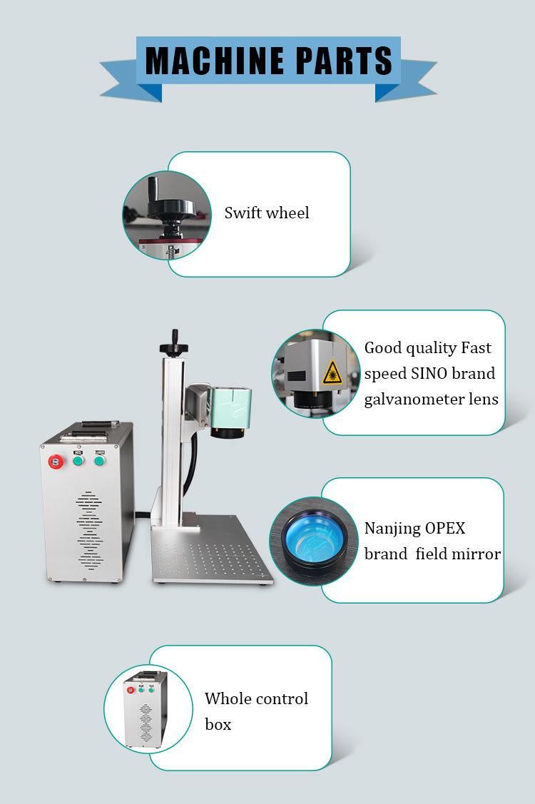 Senke 20W 30W 50W Portable Fiber Laser Marking Cutting Machine