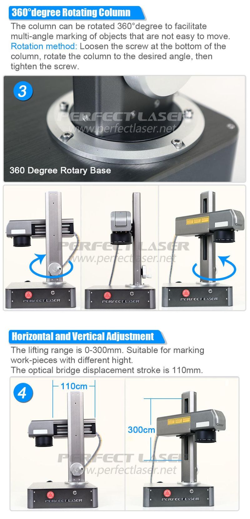 20 W/30W/50W Mini Laser Maker, Engraver Machine for Metal and Plastic