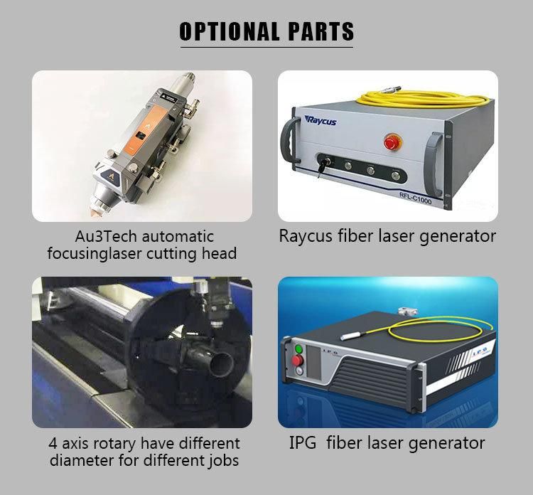 500-3000W Metal Fiber Laser Cutting Engraving Machine for Stainless Steel Carbon Steel Sheet CNC Machine with Raycus/Ipg with Perfect Service