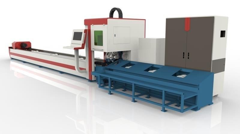 China Factory Price 1000W Stainless Steel Metal Pipe Tube CNC Fiber Laser Cutting Machine