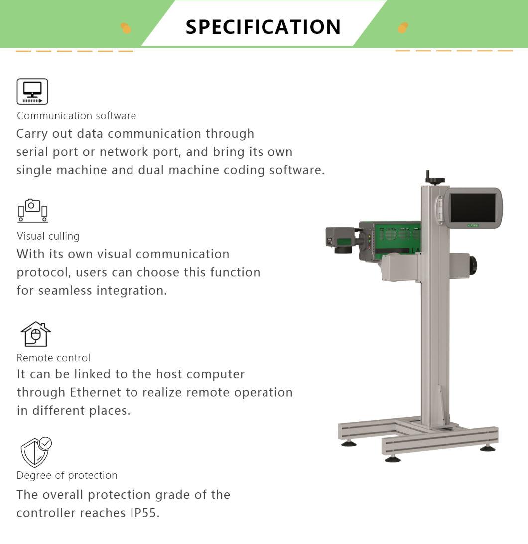 Hot Sell UV Flying Laser Marking Printer Laser Marking Engraving Machine for Glass/ Metal Marking