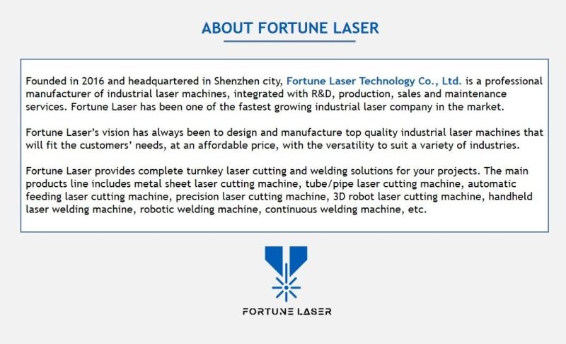 Fortune Laser 1000W 2000W 3000W Laser Power 1530 Metal Laser Cutter 3015 Fiber Laser Metal Cutting Machine