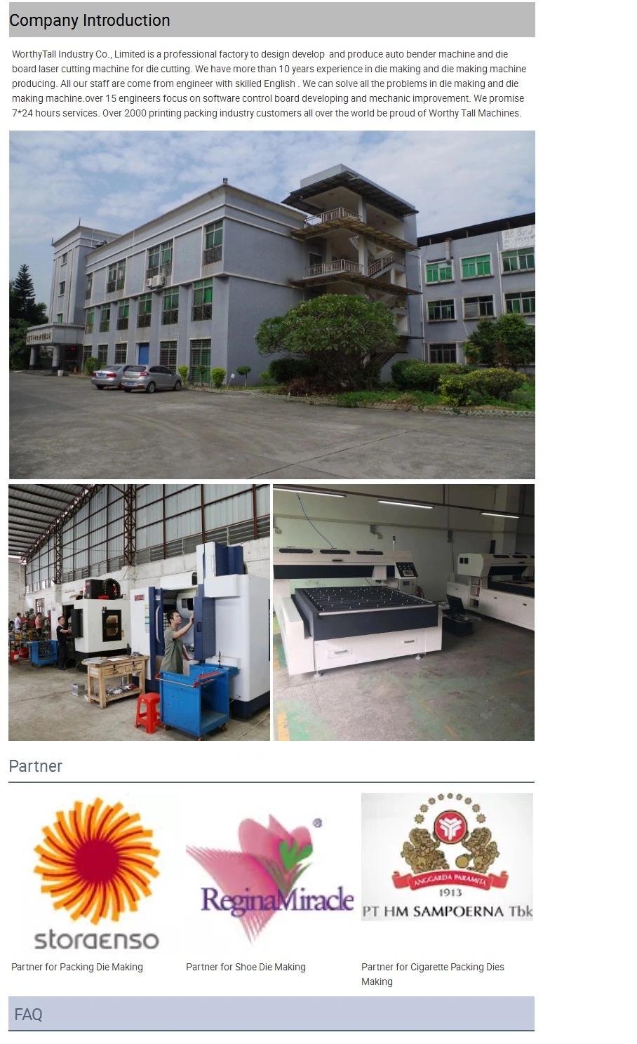 CO2 Laser Die Board Cutting Machine Die Laser Cutting Machine Plywood Laser Cutting Machinery